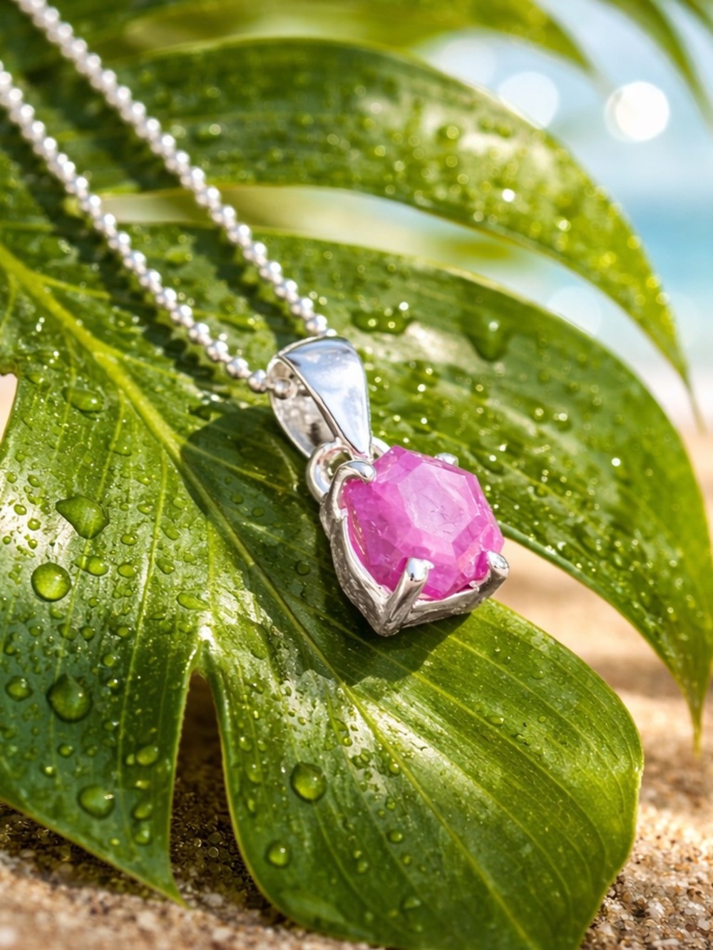 Ruby Stalactite Necklace - Picture 3 of 12